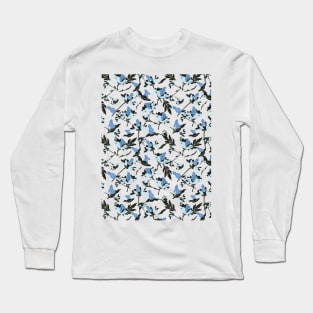 Abstract Easter Rabbit Floral Pattern II Long Sleeve T-Shirt